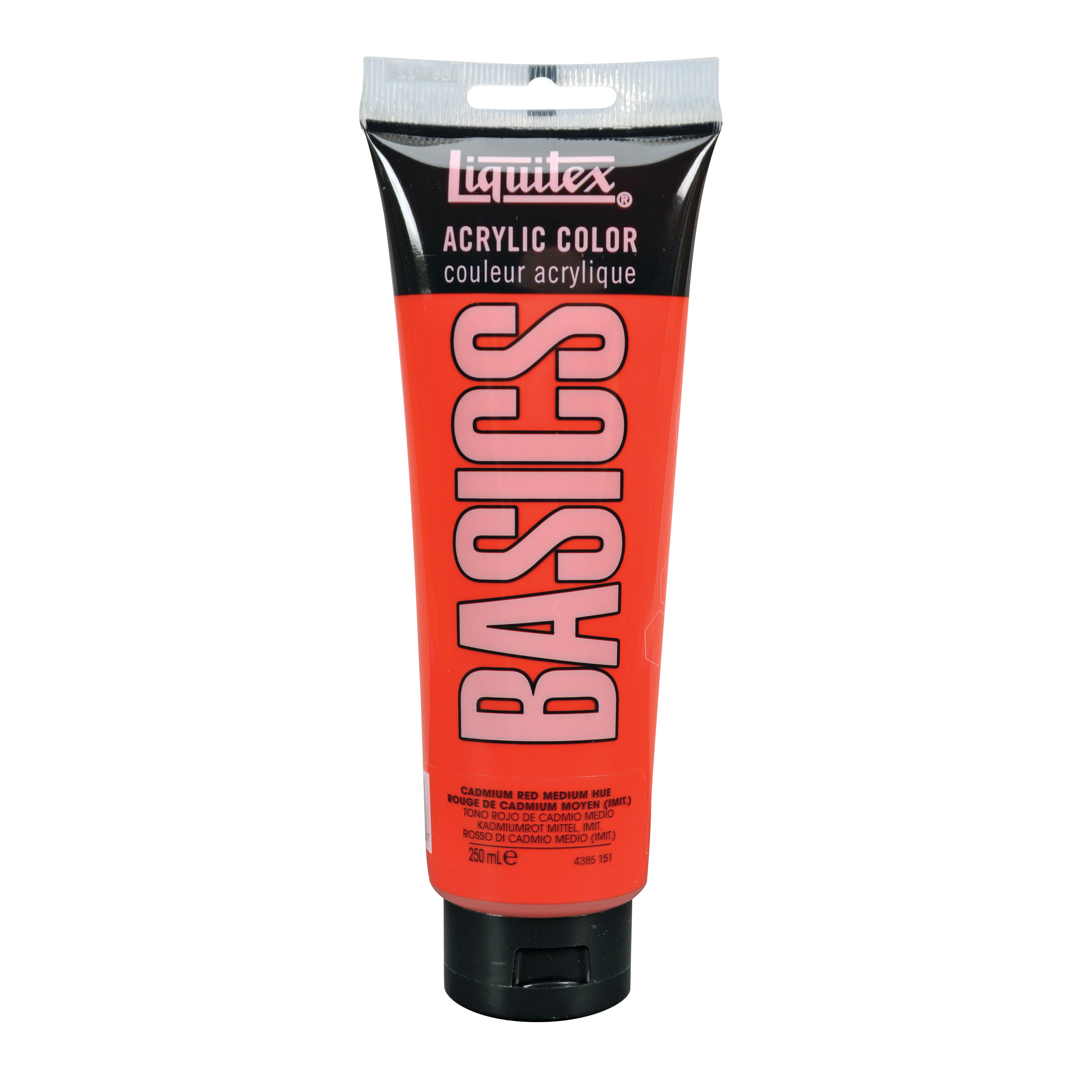 Liquitex BASICS Acrylic Color, 250ml Tube, Cadmium Red Medium Hue