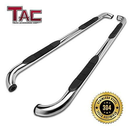 Gmc 1500 2500 Truck - TAC Side Steps for 2001-2018 Chevy Silverado / GMC Sierra 1500 / 2500 / 3500 Crew Cab (Excl. C/K “Classic”) Truck Pickup 3