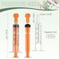 thumbnail image 2 of Uxcell Feeding Syringes with Cap Plastic Syringes Pet Feeding Measuring Tool No Needle, 5ml, Orange, 20 Pcs for Pets, 2 of 7