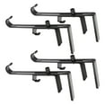 thumbnail image 1 of ZheElen 4piece Space Saving Stocking Hangers For Mantel Christmas Stocking Easy Installation Sleek Black 4PCS 1Set, 1 of 6