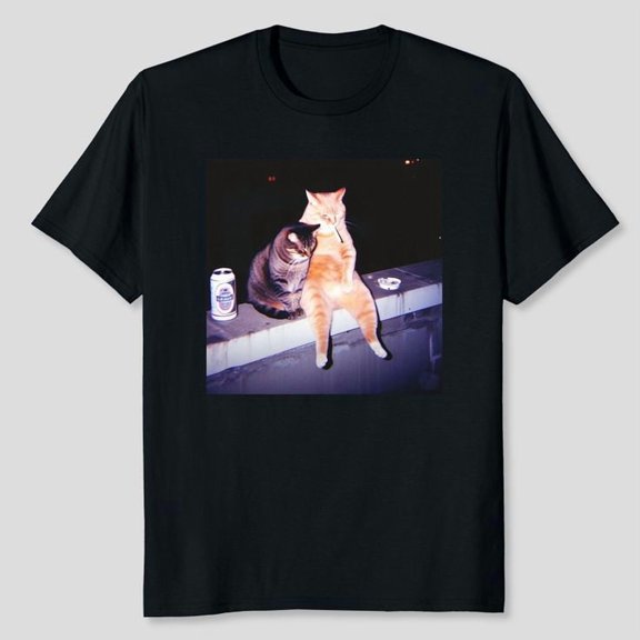 Vintage Cat Smoking Shirt, Animal Lovers Shirt, Men's And Women's Graphic Tee 100% Cotton by TBun, Full Sizes S-5XL