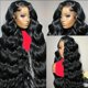 thumbnail image 5 of Pelucas con encaje en la parte delantera Kolyula Body Wave, 180% de densidad, color negro natural, 30 pulgadas, 5 of 7
