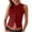 Wine, variant on Bxsruta Women's Ribbed Knit Sleeveless Button Down Cropped Tank Top Casual Fitted Crew Neck Blouse