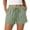 #03 Green 【Mix, Match & Rotate: Stock Up on Your Favorite Colors】, variant on Women's Soft Fabric Delicate Lace Shorts, Drawstring Elastic Waist Flattering Look, Functional Side Pockets Elegant Intricate Trim Matrix, Summer Beachwear Daily Casual Lounge Outing, Solid