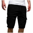 thumbnail image 2 of Elvqul Sweatpants for Men Breathable Joggers Black with Pockets Tall Mens Pants Cotton, 2 of 4
