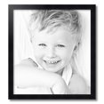 thumbnail image 2 of ArtToFrames 21" x 23" Satin Black Double Step Lip Picture Frame, 21x23 inch Black Wood Poster Frame (WOM-1418), 2 of 7