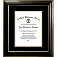 thumbnail image 3 of Campus Images CMBG001810 8 x 10 in. Classic Certificate Frame with Black & Gold Mats, Mahogany, 3 of 3