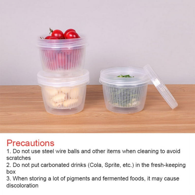 FAFWYP Plastic Food Storage Containers, Fresh Vegetable Fruit