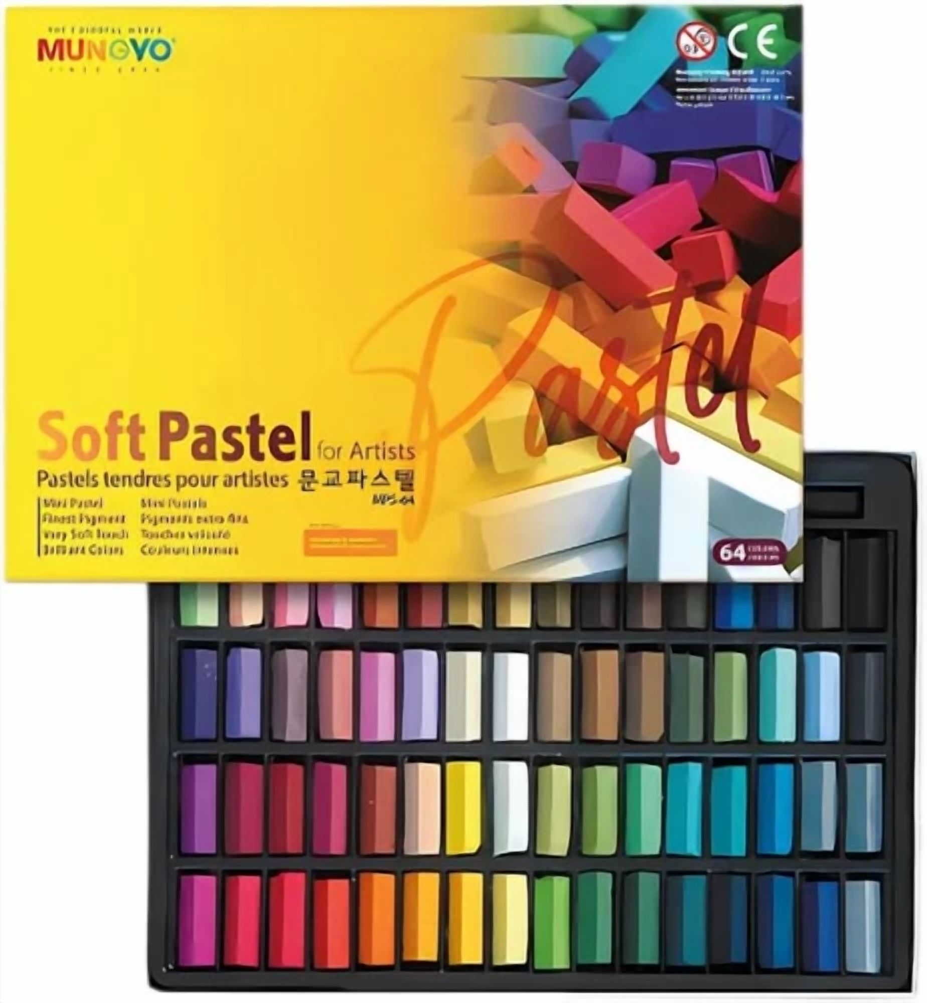 Tarens Carré NCT-6B Pastel Set – 6 Soft Pastel Colors In Square Sticks