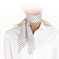 thumbnail image 3 of Unique Bargains 1 Pc Scarf Headband Fashion Printed Pattern Neck Scarf for Women White, 3 of 5