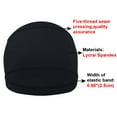 thumbnail image 5 of TOPTIE Skull Cap Sweat Wicking Helmet Liner Cooling Bicycle Cycling Running Hat-Black, 5 of 6