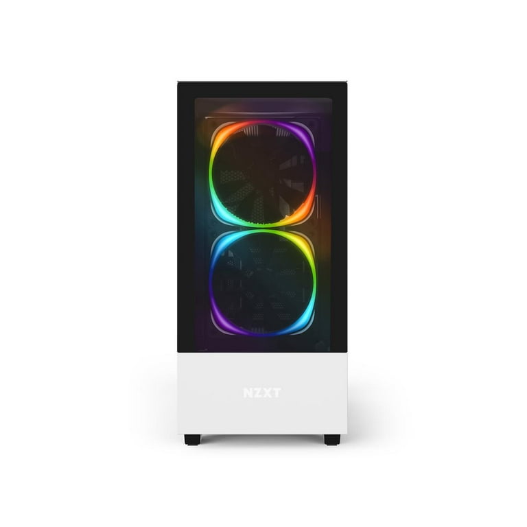【新品未開封品】H510 ELITE MATTE WHITE/BLACK NZXT ATX Mid-Tower H510 Elite Case with RGB Fans, Matte