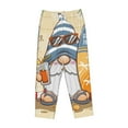 thumbnail image 4 of Sigee Hello Summer Cute Gnome Print Women's Soft Pajama Pants - Breathable and Comfortable Lounge Sleep Bottoms with Elastic Waistband and Pockets-X-Large, 4 of 9