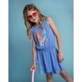 thumbnail image 2 of Disney The Little Mermaid Toddler Girls' Sleeveless One-Piece Romper Light Blue Ariel, 2 of 6