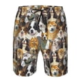 thumbnail image 4 of Kdxio Cute Dog Pattern Mens Casual Shorts - Drawstring Summer Beach Sports Shorts for Men, 4 of 9