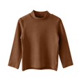 thumbnail image 3 of Girls Mock Neck Long Sleeve Sweatshirts Turtleneck Fleece Sweater Pullover, 3 of 5