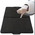 thumbnail image 1 of Cat Litter Mat  Honeycomb Double Layer Litter Box Mat  Urine & Water Proof Cat Litter Catcher Mat  Litter Trapping Mat Washable Easy Clean  Litter Mat Scatter Control, 1 of 6