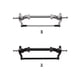 thumbnail image 3 of Aleación 1/14 Remolque delantero delantero Eje de la rueda portátil Actualización de juguetes Accesorios de tractores con dirección de la varilla de la vía de dirección para Tamiya Silver Methold FN000858-02, 3 of 6