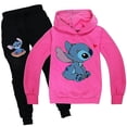 thumbnail image 3 of Lilo Stitch Chándal 2 Piezas Sudadera con Capucha Conjunto de Pantalones con Capucha Ropa Deportiva para niños-Rosa-160 cm Sincero Electrónica, 3 of 3