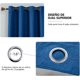 thumbnail image 4 of Lino Cortinas Blackout con Aislamiento Térmico, 100% Blackout y Ojal Superior Cortina para Recámara y Ventana de Sala, Capa Trasera de Revestimiento Gris, 2 Paneles, 106.6 x 160 cm, Azul, 4 of 13
