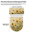thumbnail image 7 of Yuyamidu Vintage Sunflower Toilet Tank Covers Set Butterfly Toilet Lid Covers 2 Pieces Toilet Lid Protector Dust Cover for Toilet Lid Tank Keep Bathroom Toilet Clean, 7 of 7
