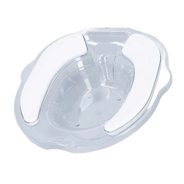 Bado de Asiento para asiento de Inodoro 15,7 x 15,7 x 5,5 Pulgadas Baño de Asiento Posparto Alivio del Perino Para Hemorroides Transparente Cuidado Posparto 2500 ml TPR COJÍNONO