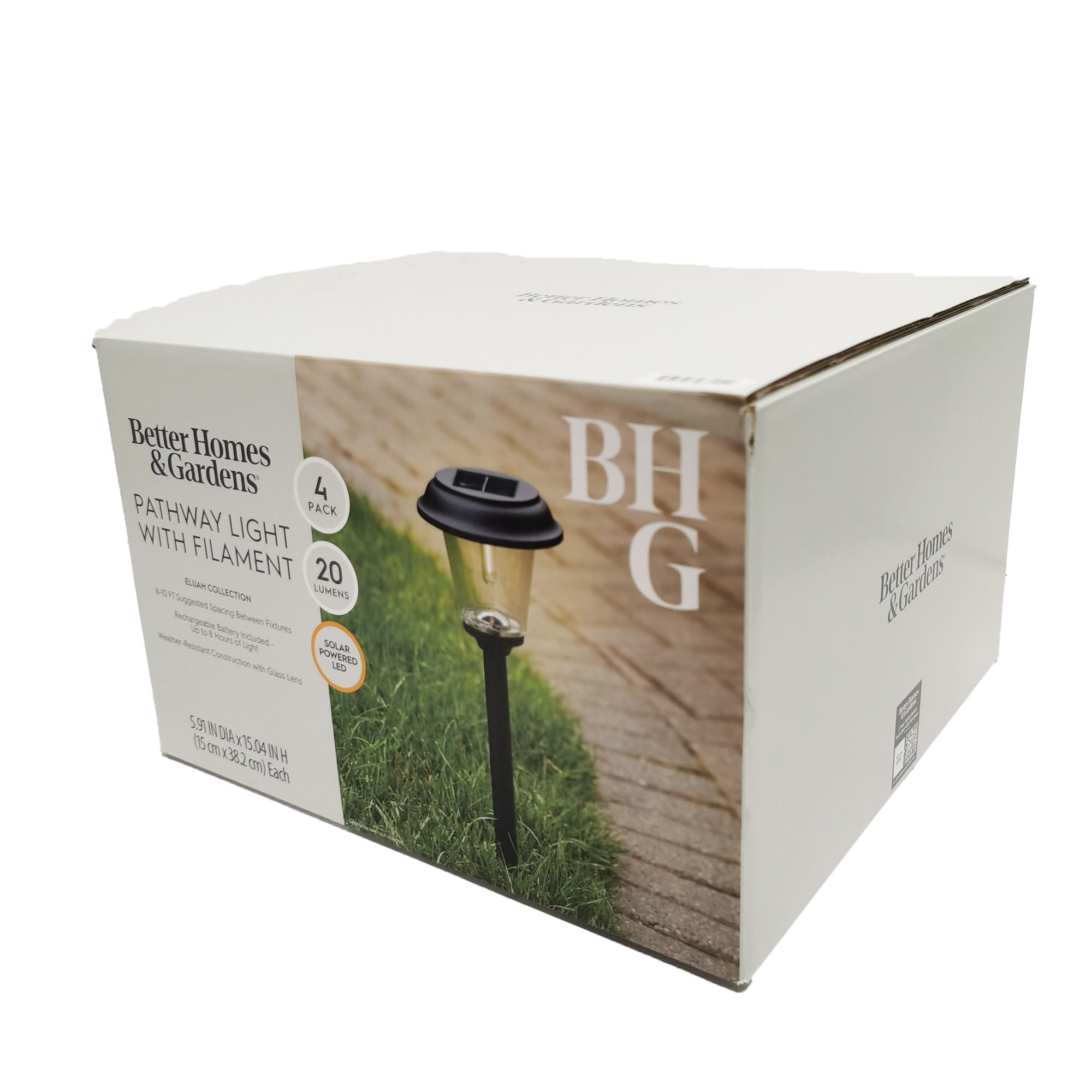 Better Homes & Gardens Elijah Solar Pathway Lights, 4-Pack photo 8