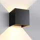 thumbnail image 1 of Lámpara de pared LED de 12W Lámpara de pared con ángulo de haz ajustable Diseño Lámpara de pared LED IP65 impermeable blanco cálido negro, 1 of 8