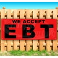 thumbnail image 1 of We Accept Ebt 13 oz Vinyl Banner With Metal Grommets, 1 of 4