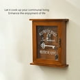thumbnail image 3 of Wooden Key Holder Box Wooden Key Storage Cabinet With Six Hooks, 3 of 9