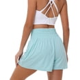 thumbnail image 5 of Athletic Shorts for Women Running Tennis Gym Yoga Workout Butterfly Shorts 2-in-1 Quick-Drying with Pockets, 5 of 7