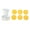 Yellow, variant on NANMELX 6Pcs Moon Cake Mold Press Mooncake Flower Bakeware Cookie Cutter DIY Cake Decor