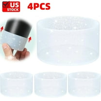 4 Pieces Glitter Silicone Boot for Water Bottle Bottom ( 2.9-3in),Tumbler Boot Sleeve Bottom Protector for Cup Accessories