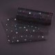 thumbnail image 2 of 2 rollos de tela de tul brillante con lentejuelas de 15 x 9 metros para decoración, lazos, manualidades, bodas y fiestas - 18 metros en total (negro), 2 of 7