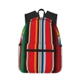 thumbnail image 1 of Disketp Mexican Serape Blanket Stripes Mochila Ligera Clásica con Múltiples Bolsillos, Mochila Casual para Hombre y Mujer, Ideal para Escuela, Trabajo y Viajes, 1 of 6