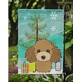 thumbnail image 3 of Carolines Treasures BB1628GF Christmas Tree And Chocolate Brown Poodle Flag Garden Size, 3 of 3