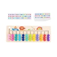 thumbnail image 2 of Milaget Montessori Learning Toys Slide Puzzle Family Game Color and Shape Matching Brain 12 Color, 2 of 9
