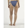 thumbnail image 3 of No Boundaries Women's Denim Side Tie Bikini Bottoms, Sizes XXS-XXL, 3 of 5