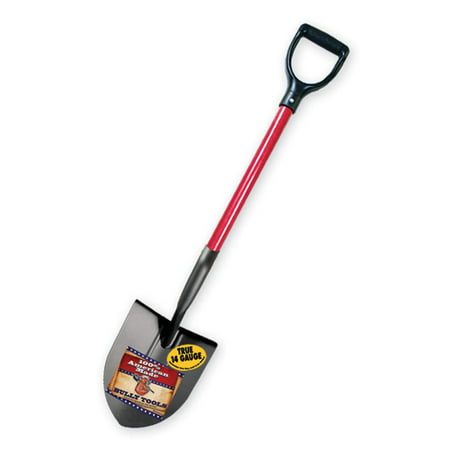 Bully Tools 82510 14-Gauge Round Point Shovel with Fiberglass D-Grip Handle