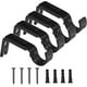 thumbnail image 1 of Adjustable Metal Curtain Rod Brackets, Heavy Duty Iron Wall Mounts With Screws Anchors For 25mm Rods (4-pack, Black), 1 of 5