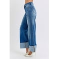 thumbnail image 4 of Judy Blue Full Size Distressed High Waist Wide Leg Jeans, 4 of 10