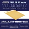 thumbnail image 4 of 100-Pack Kraft Bubble Mailers, 7.25x12 Inch Padded Shipping Envelopes, Lightweight & Durable, 4 of 7