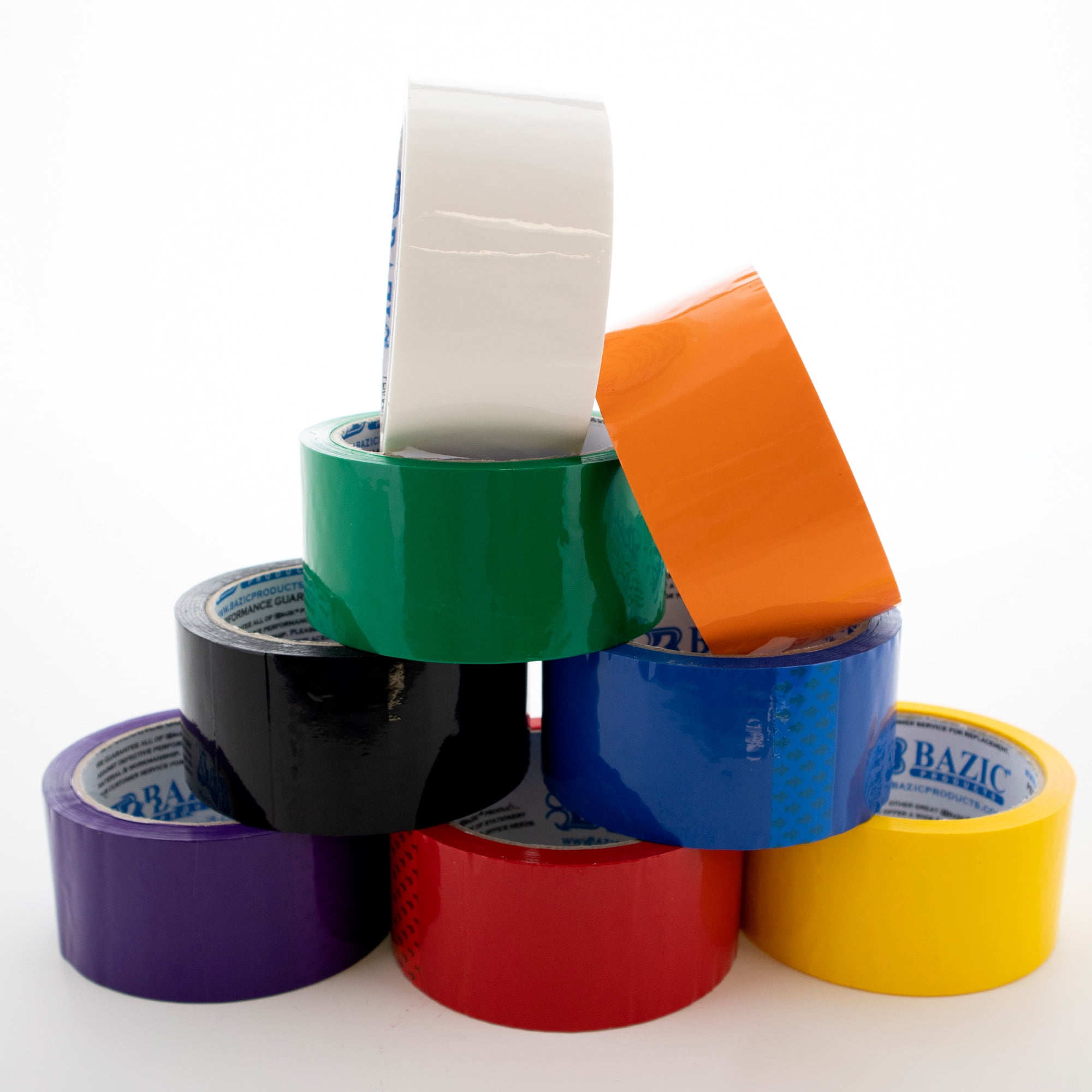 BAZIC Colored Duct Tape 1.88 X 54.6 Yards,Packing Tapes for Decoration  Sealing Packing Box, Projects Repairs Crafts, 8-Pack