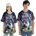 thumbnail image 4 of Happy New Year Collie Family Cheer Winter Midnight Firework All Over Print 3D Baseball Shirt Collie Dog Lover Gifts Idea Softball Sport - 02025, 4 of 6