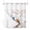 Pink Blue Off White, variant on No Hook Birds Floral Shower Curtain with Snap in Liner Set, Farmhouse Country Pink Flower Leaf Wood Grain Waterproof Bathroom Curtains with See Through Top Window, Hotel Style Small 36 x 78 Inch
