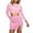 Pink, variant on HNMKIU 2 Piece Skirt Sets for Women Long Sleeve Figure Openwork Top with Slit Bottom Plus Size Mini Skirts for Women Beige,L