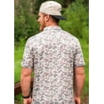 thumbnail image 2 of Burlebo Men's Performance Short Sleeve Polo Golf Shirt. (Classic Deer Camo, Medium), 2 of 3
