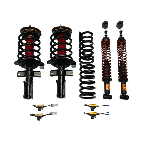 1994-1998 Cadillac Deville 4.6L Deluxe 4 Wheel Air Suspension Conversion Kit With Resistor (CD34FR)