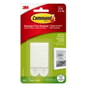 Command Picture Hanging Strips, White, Medium, 4 Sets of Strips/Pack