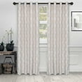 thumbnail image 5 of Superior Venetian Damask Jacquard Grommet Curtain Panel, Set of 2, 52" x 63", Ivory, 5 of 5